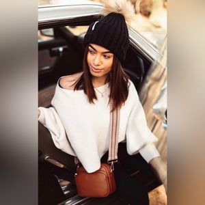 POM POM LONDON Mayfair Leather Crossbody Bag